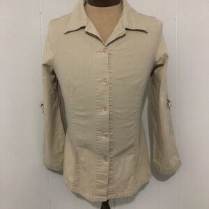 - Womens Tan Top. French Dressing. Size 4